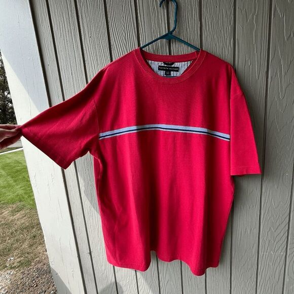 Tommy Hilfiger 90s Pique Cotton Crewneck Shirt XL NWOT – Retro Preppy Polo Style - Picture 6 of 11